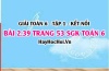 Bài 2.39 SGK Toán 6 tập 1 Kết nối tri thức